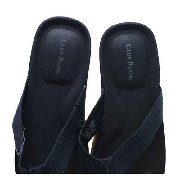 CLUB ROOM, manmade sandals, for men, dark blue, Size 12M, NWT. - Picture 5 of 7